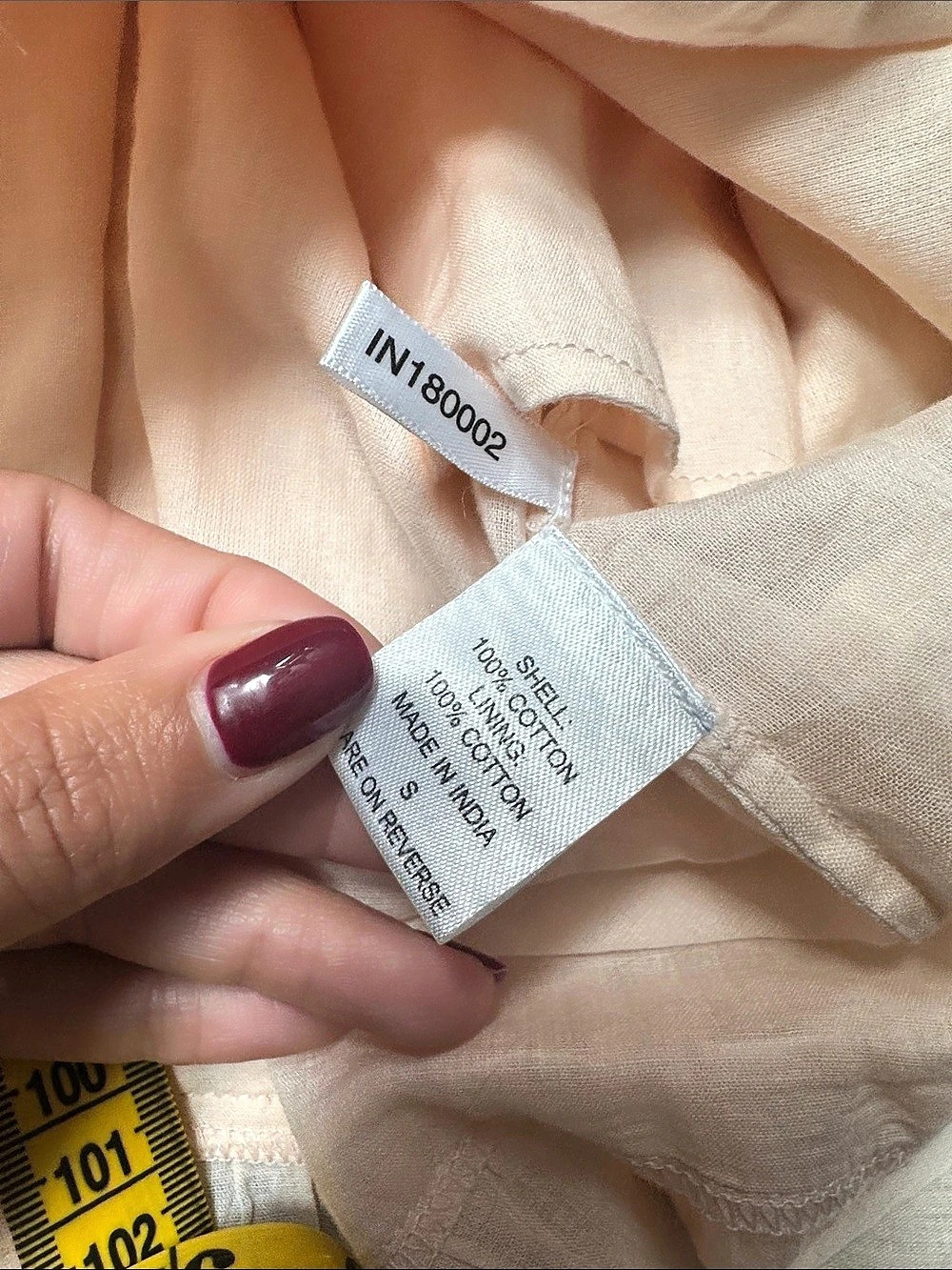Happy Nature Ruffle Mini Dress in Peach Pink Size Small Prairie Victorian Coquet - Picture 12 of 13